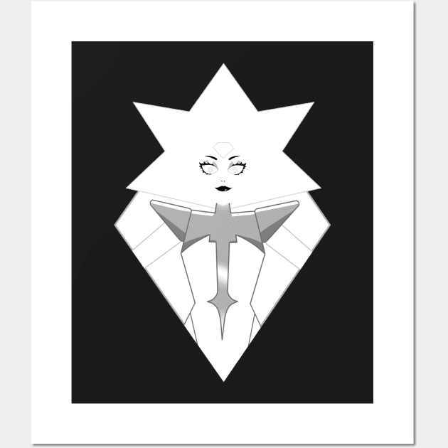 White Diamond Wall Art by Spiral-Squid